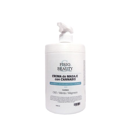 CREMA MASAJE CANNABIS CON DOSIFICADOR 1000ML.