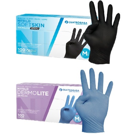 GUANTE NITRILO TALLA M 100 UDS.