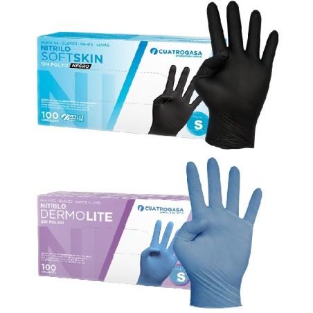 GUANTE NITRILO TALLA S 100 UDS.