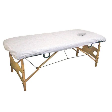 SABANA AJUSTABLE CON AGUJERO FACIAL 10UDS.